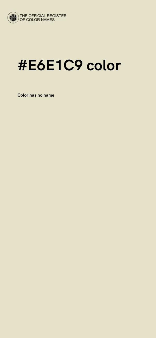 #E6E1C9 color image