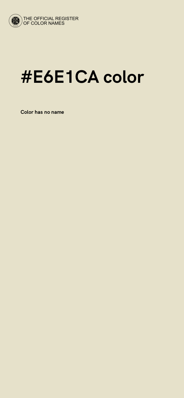 #E6E1CA color image