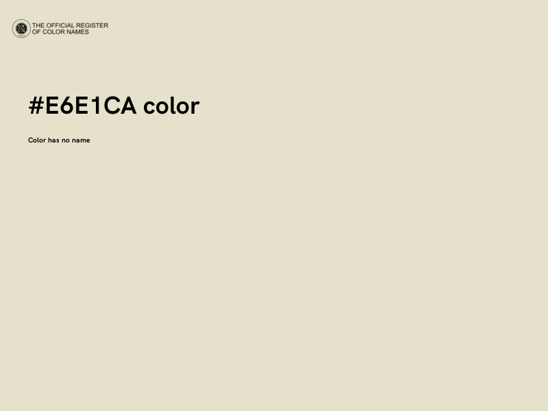 #E6E1CA color image