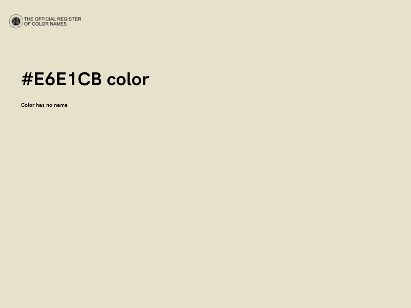 #E6E1CB color image