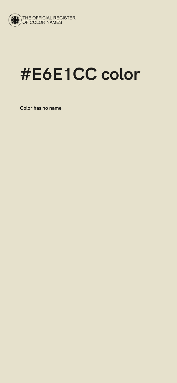#E6E1CC color image