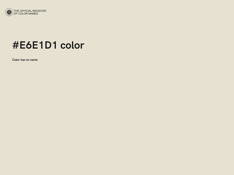 #E6E1D1 color image