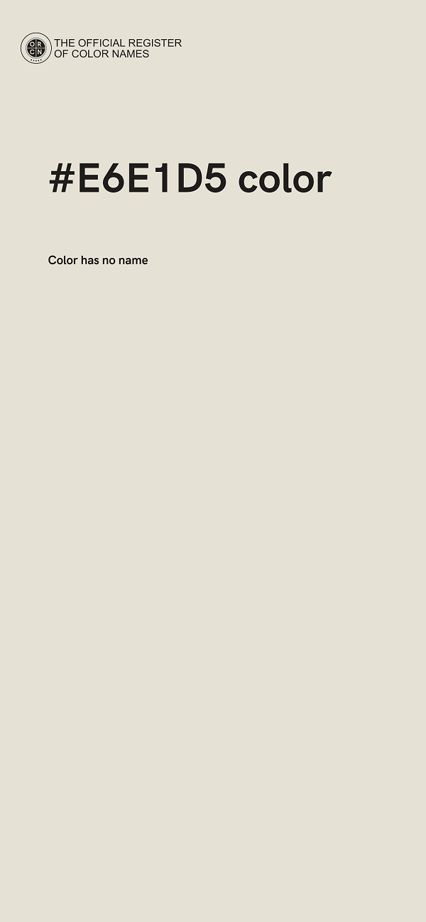 #E6E1D5 color image
