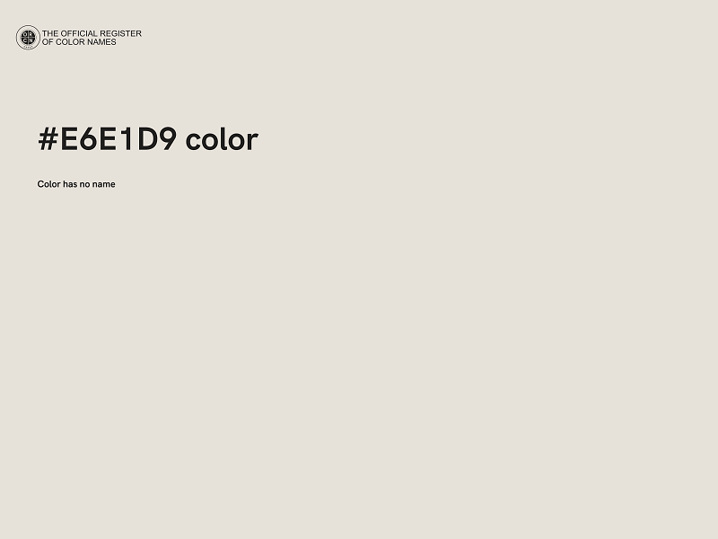 #E6E1D9 color image