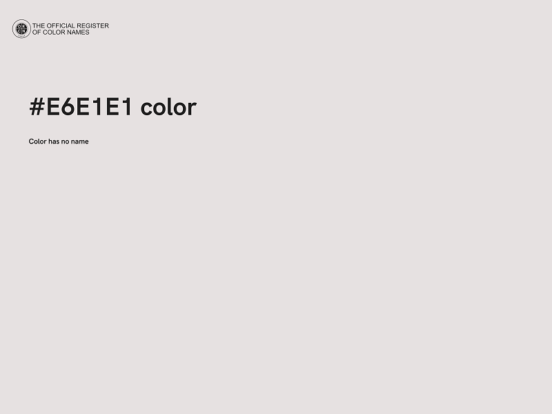 #E6E1E1 color image