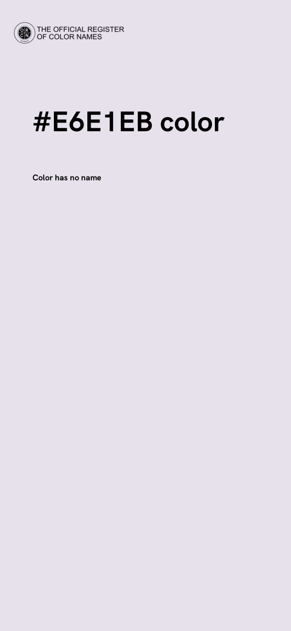 #E6E1EB color image