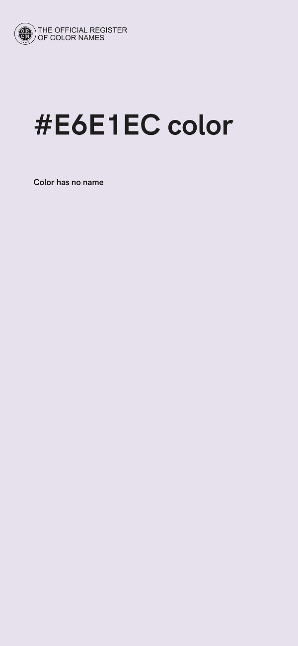 #E6E1EC color image