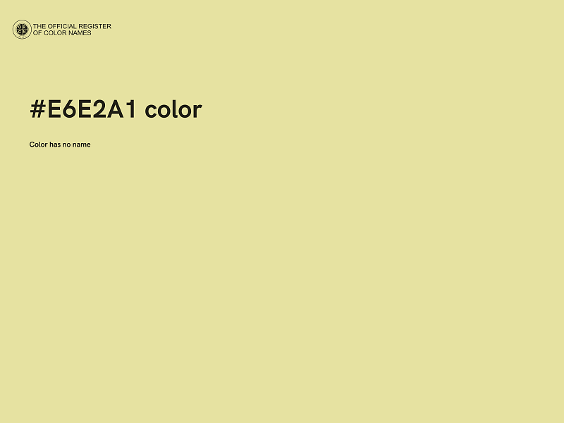 #E6E2A1 color image