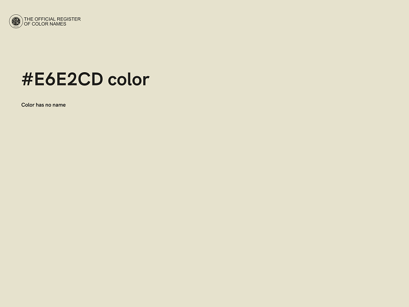 #E6E2CD color image