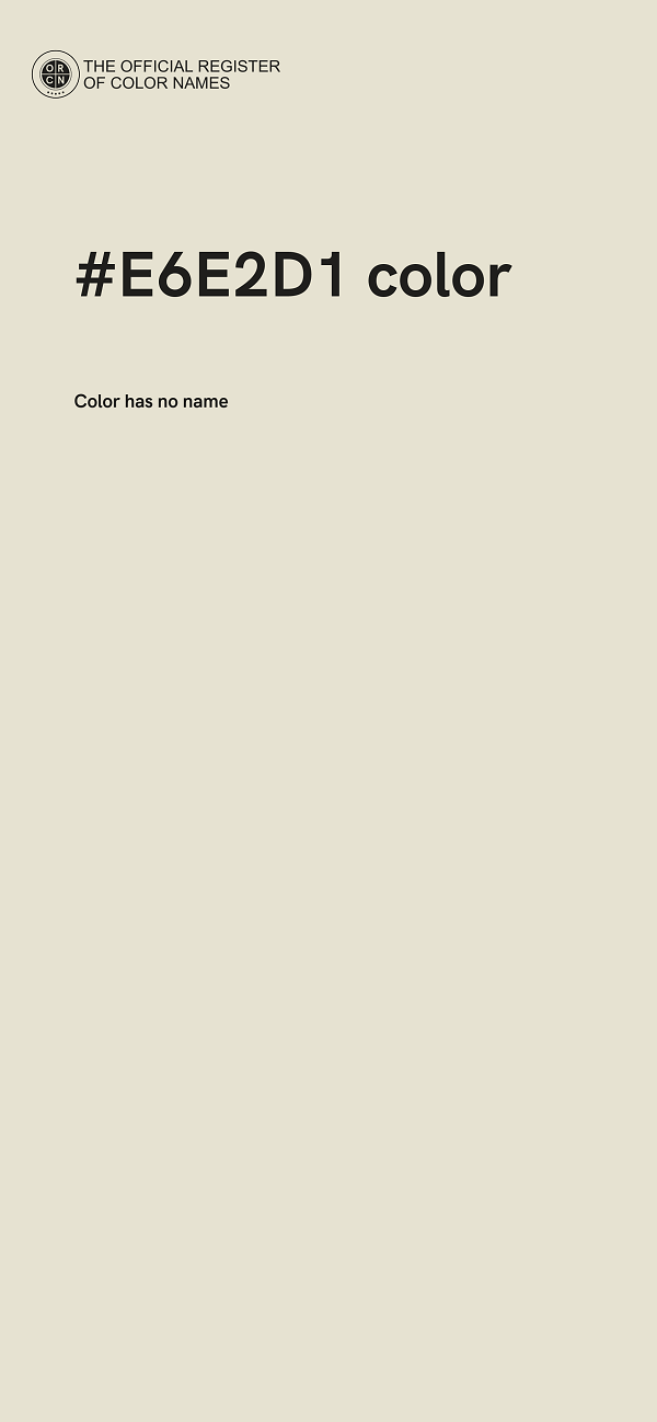#E6E2D1 color image