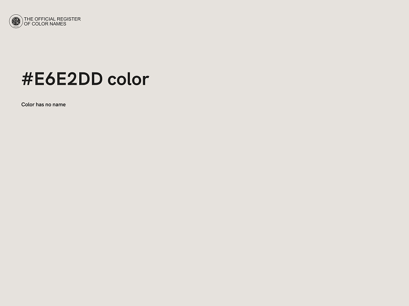 #E6E2DD color image