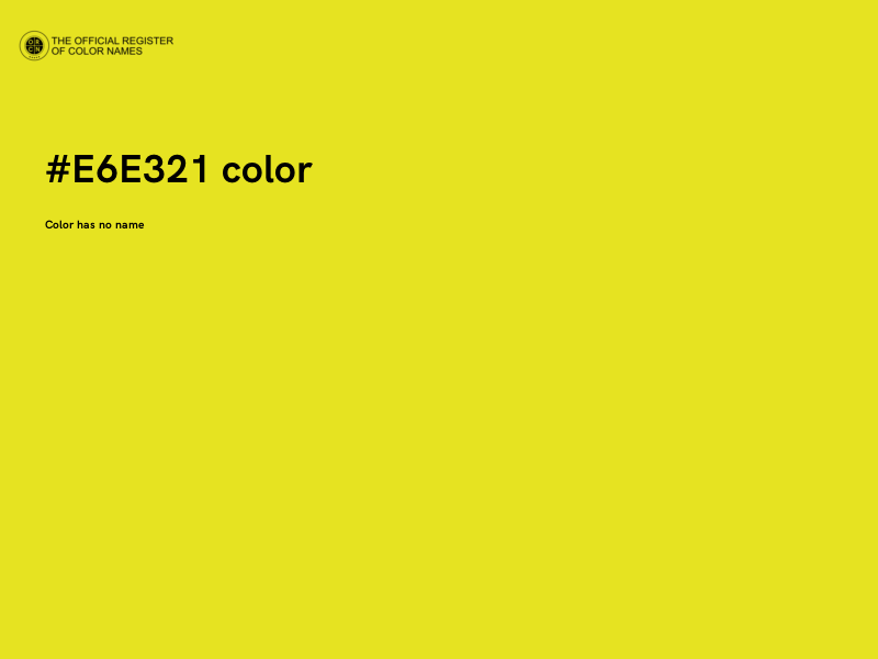 #E6E321 color image