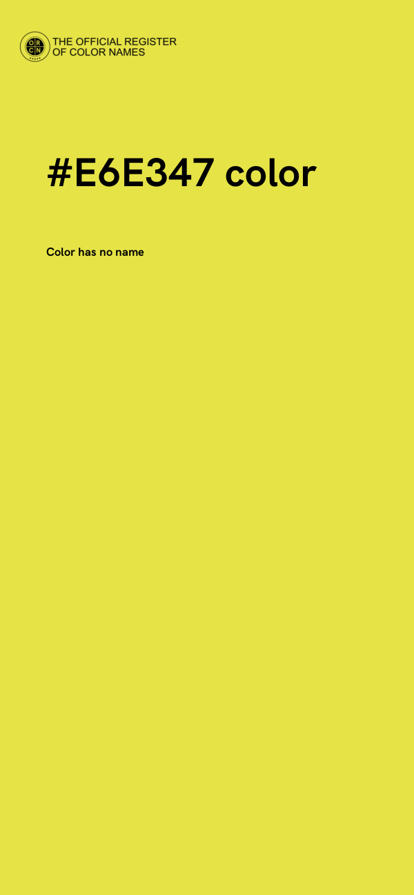 #E6E347 color image