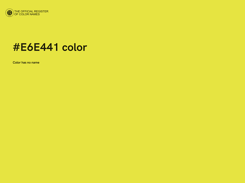 #E6E441 color image