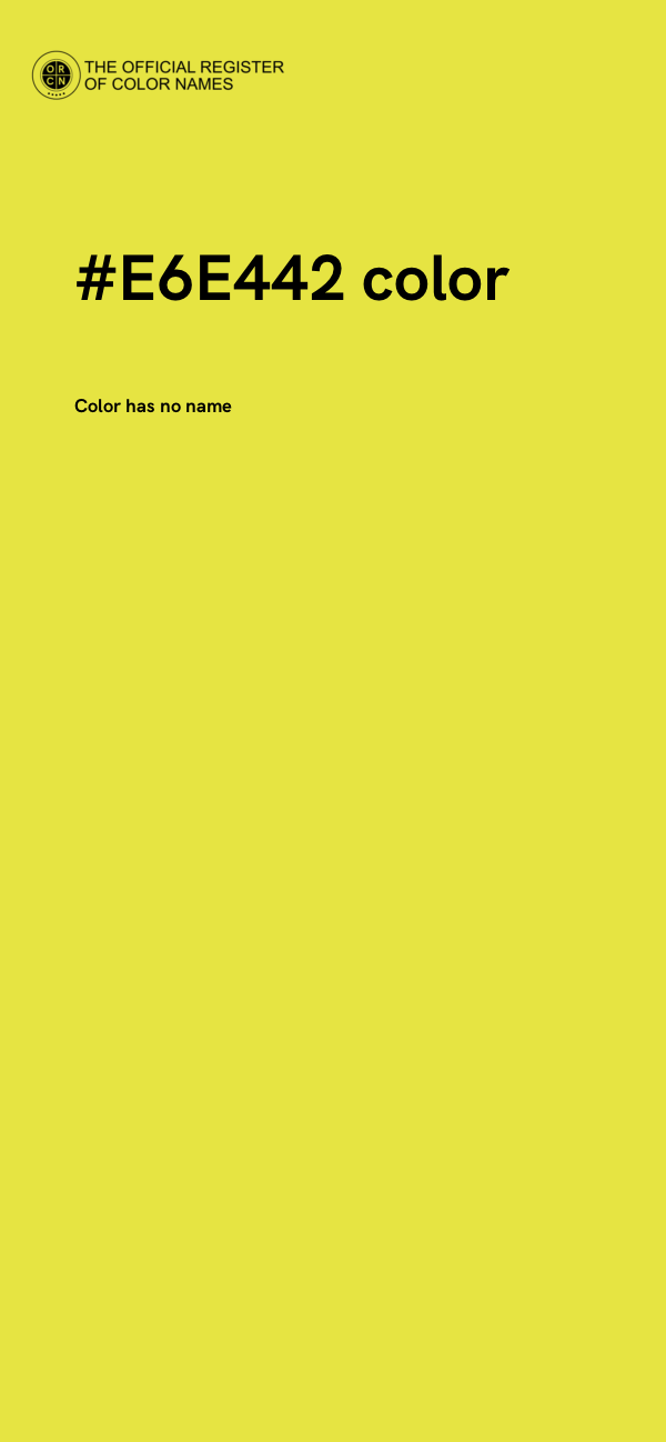 #E6E442 color image