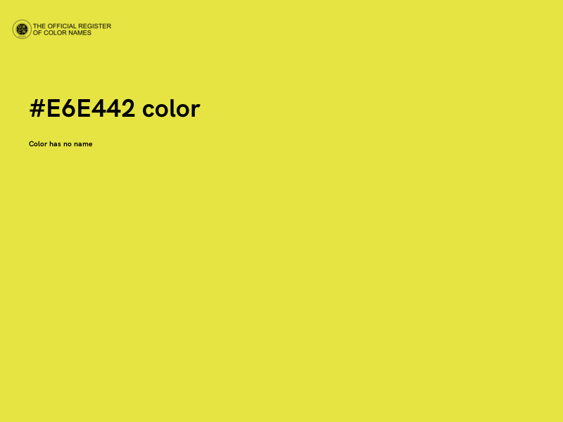 #E6E442 color image