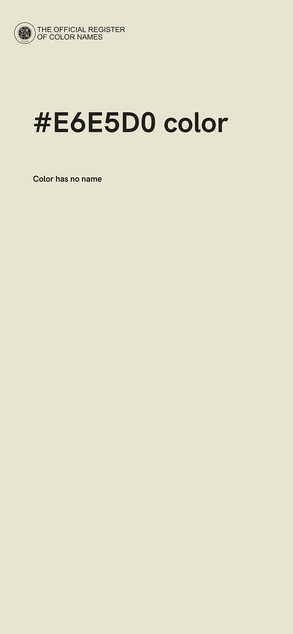 #E6E5D0 color image