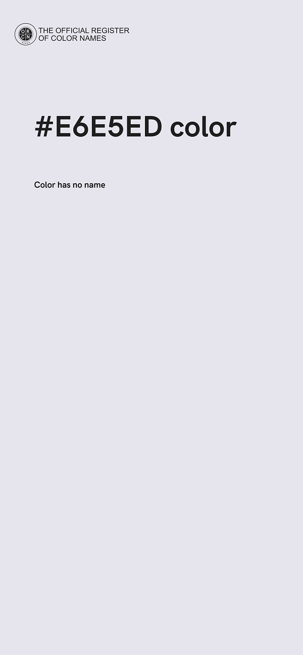 #E6E5ED color image