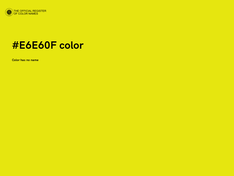 #E6E60F color image
