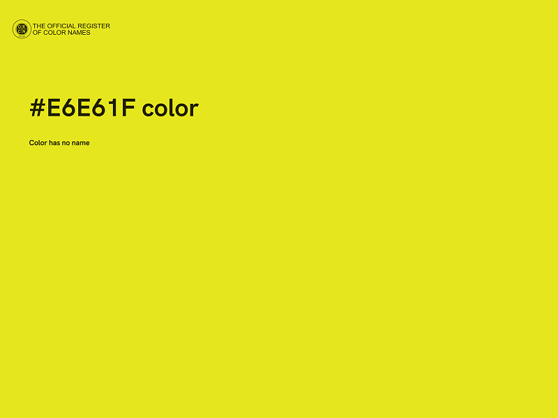 #E6E61F color image