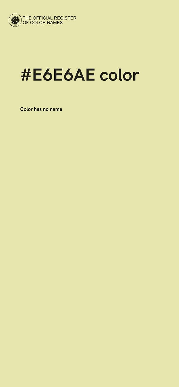 #E6E6AE color image