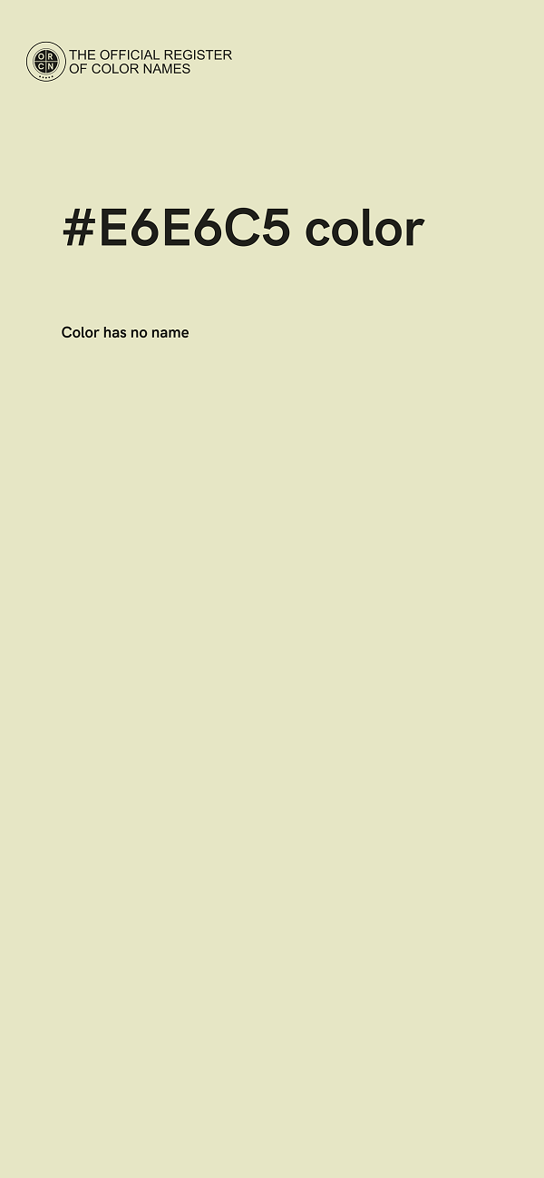 #E6E6C5 color image