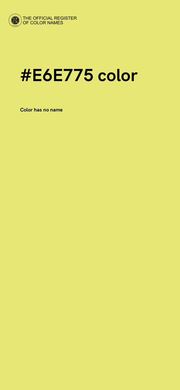#E6E775 color image