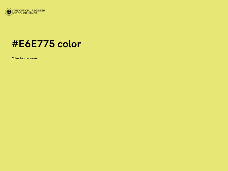 #E6E775 color image