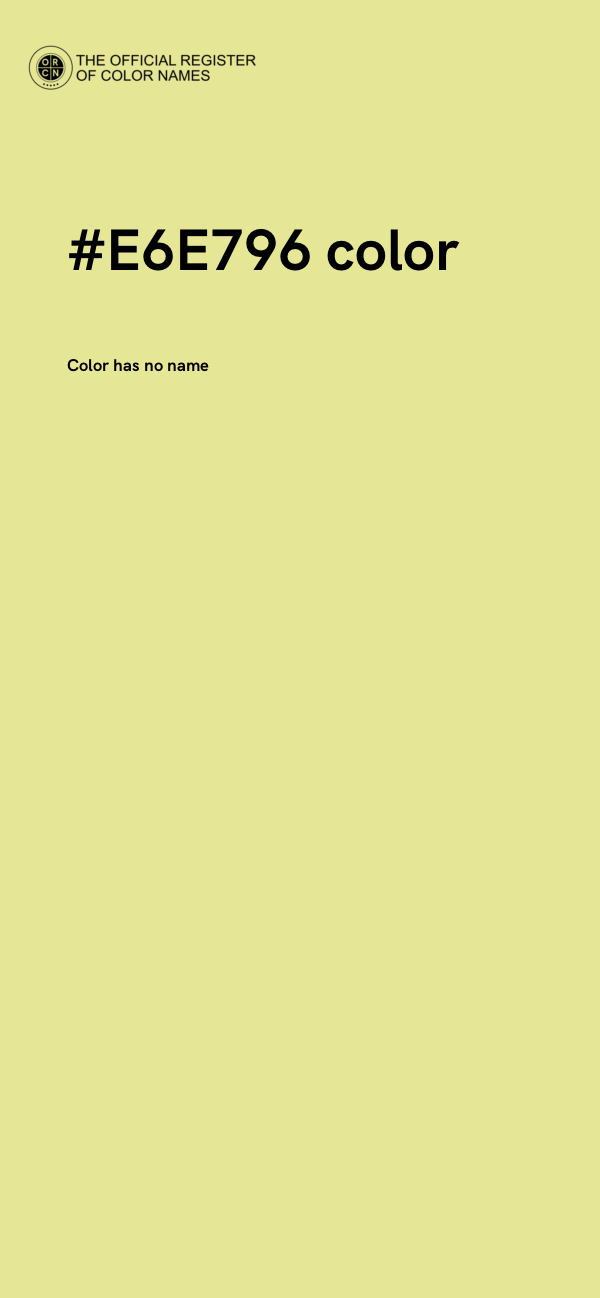 #E6E796 color image
