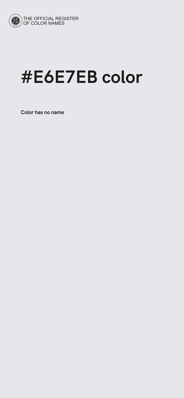 #E6E7EB color image