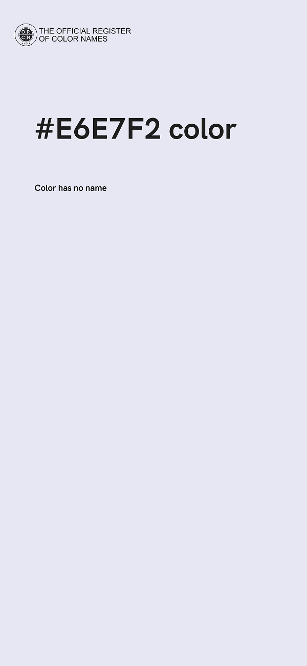 #E6E7F2 color image