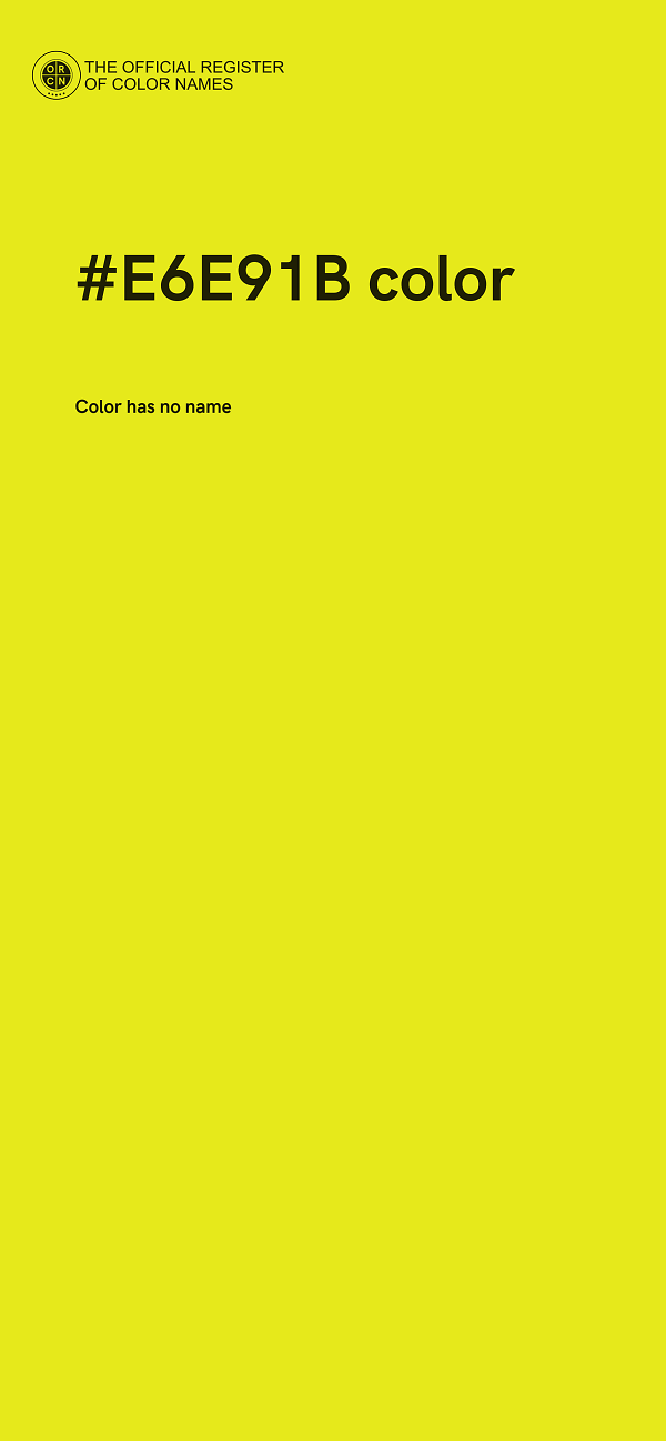 #E6E91B color image