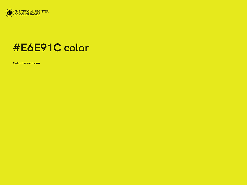 #E6E91C color image