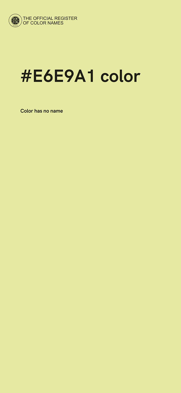 #E6E9A1 color image