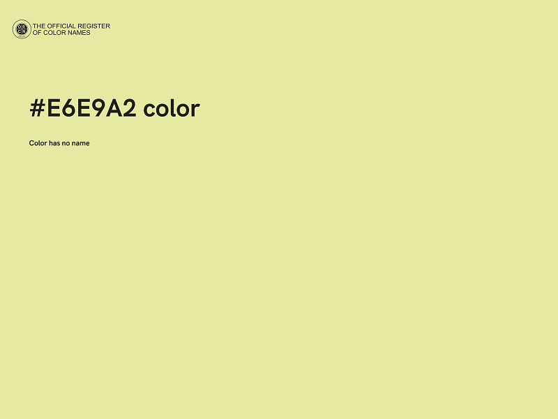 #E6E9A2 color image