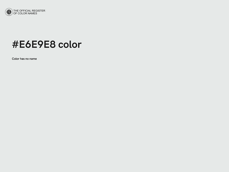 #E6E9E8 color image