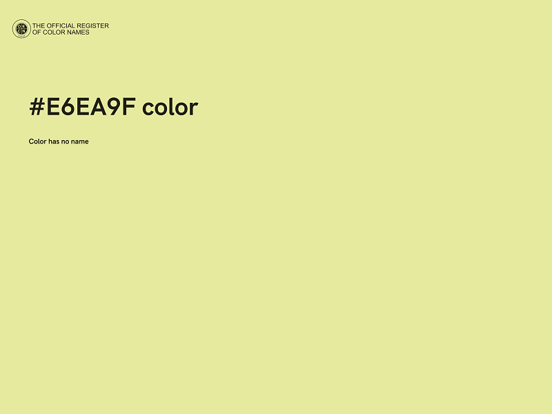 #E6EA9F color image