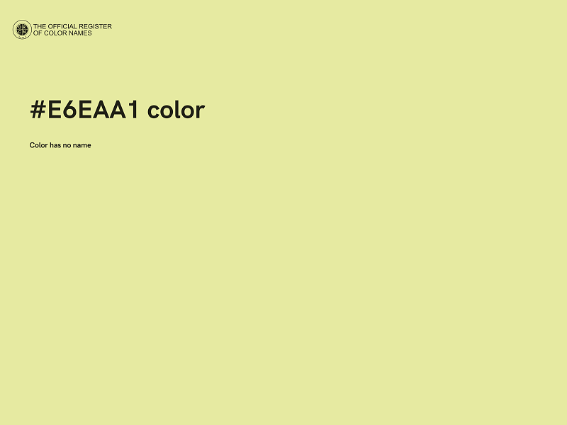 #E6EAA1 color image