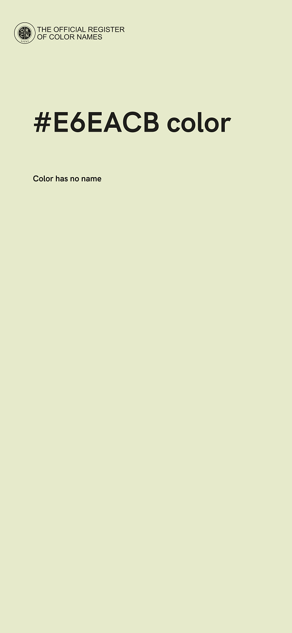 #E6EACB color image