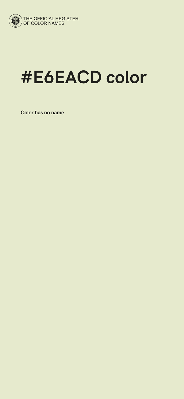 #E6EACD color image