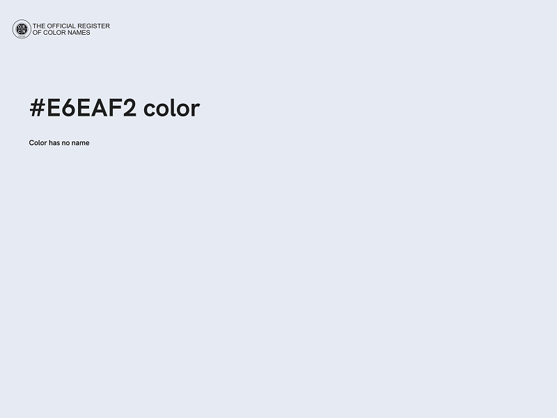 #E6EAF2 color image