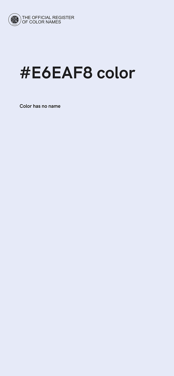 #E6EAF8 color image