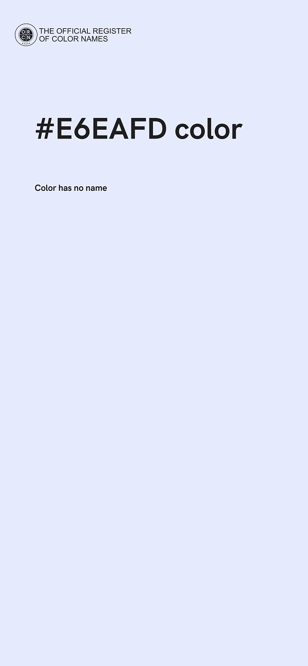 #E6EAFD color image