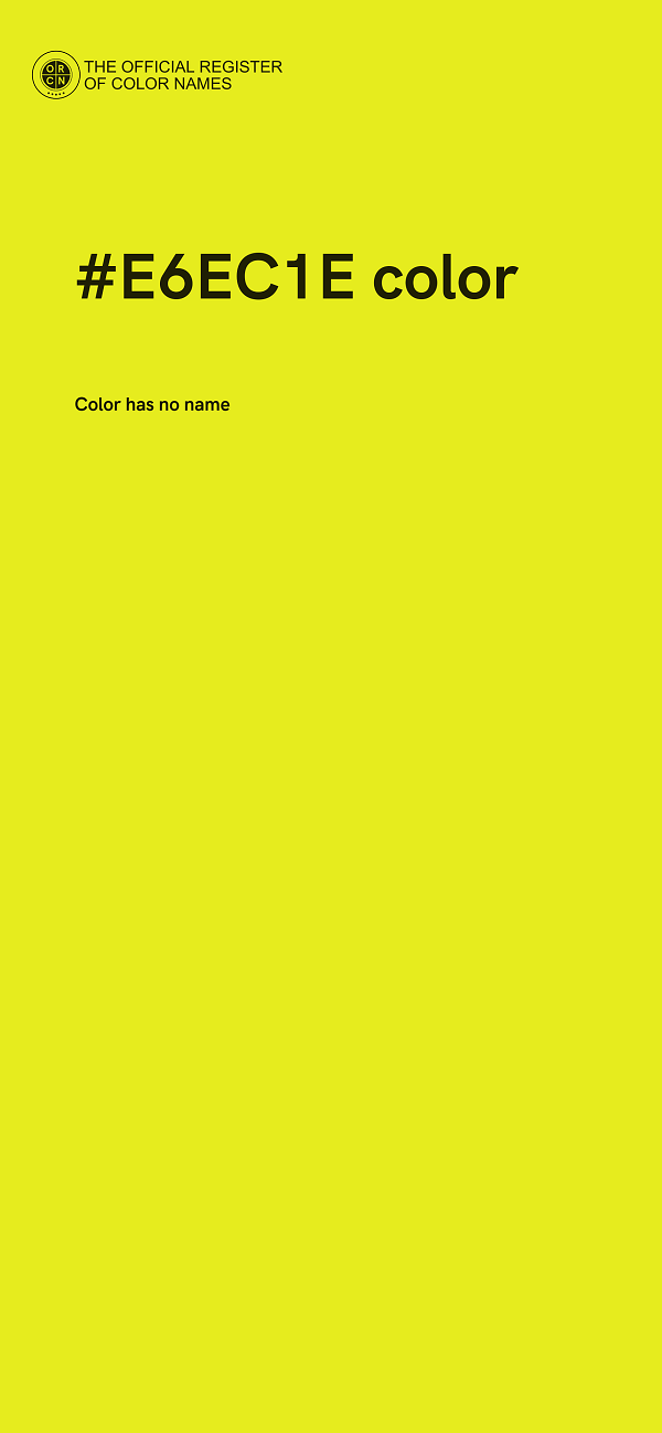 #E6EC1E color image