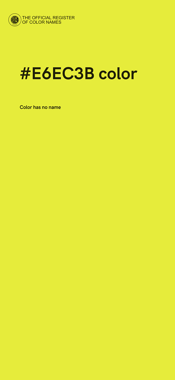 #E6EC3B color image