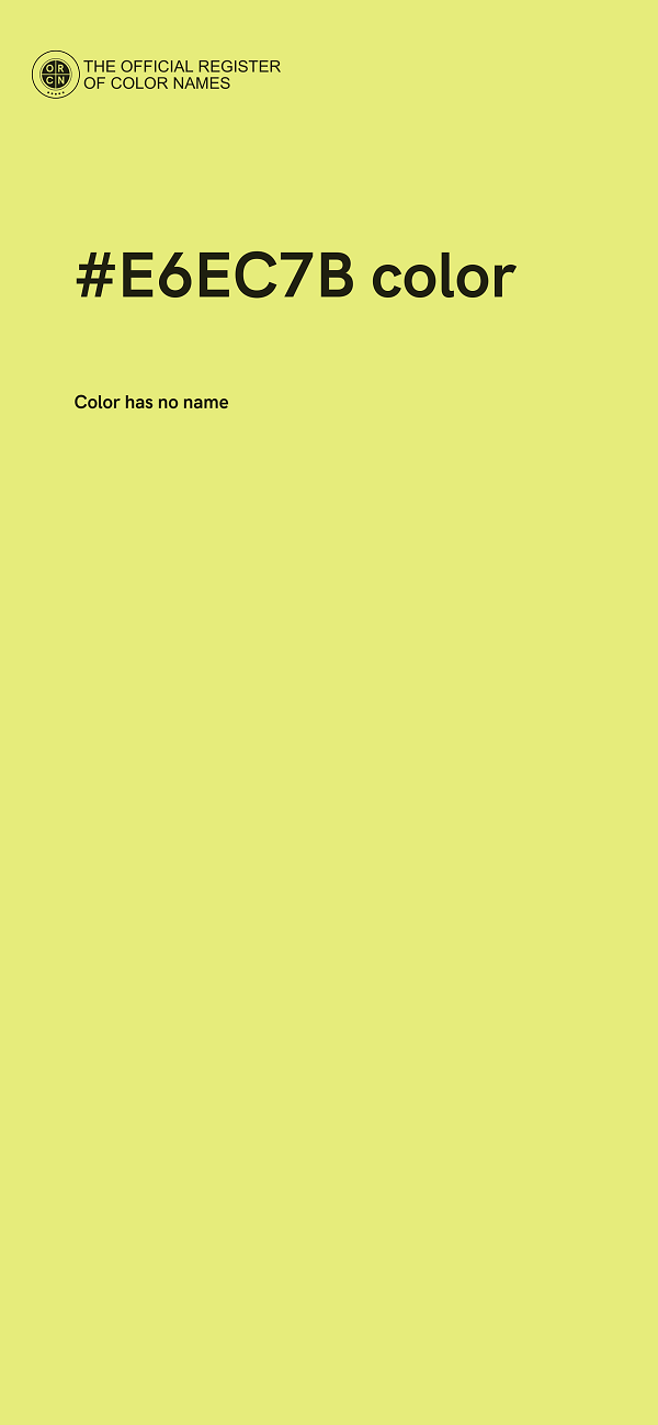 #E6EC7B color image