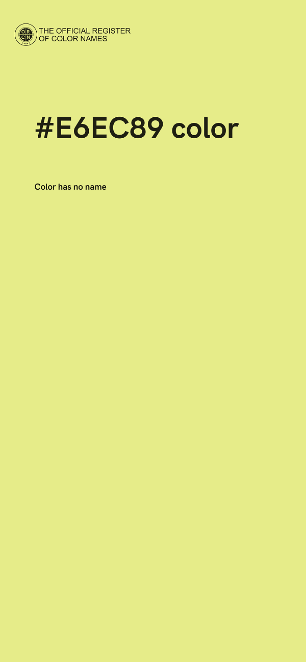 #E6EC89 color image