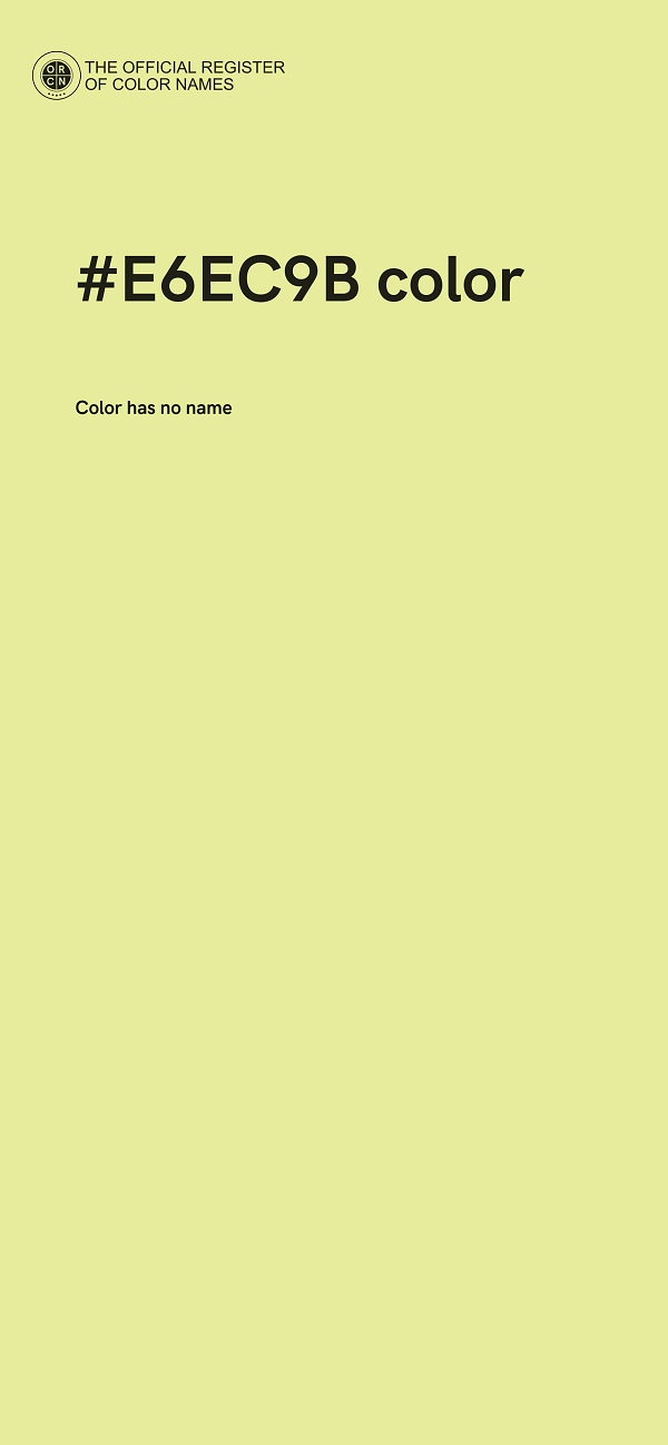 #E6EC9B color image