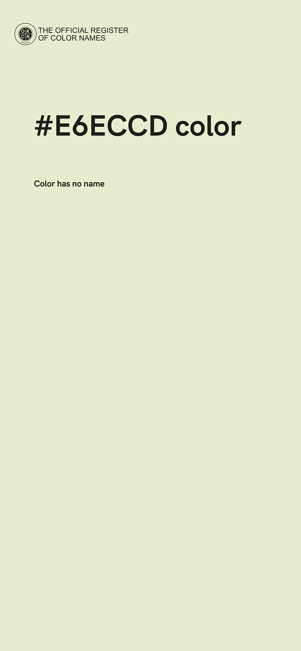#E6ECCD color image