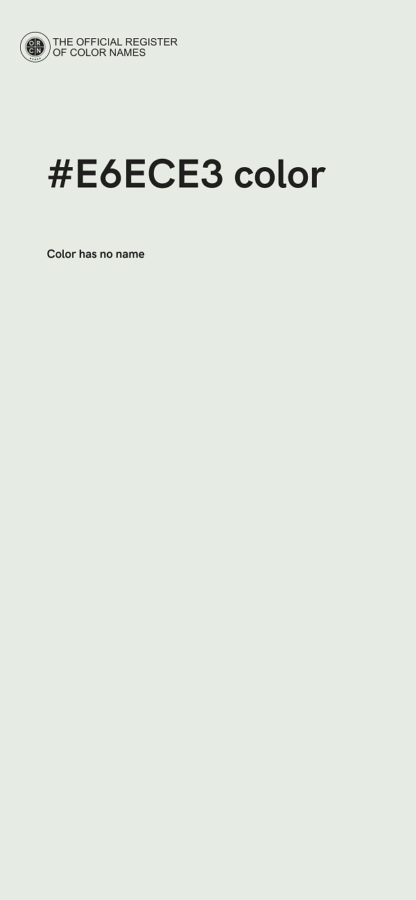 #E6ECE3 color image